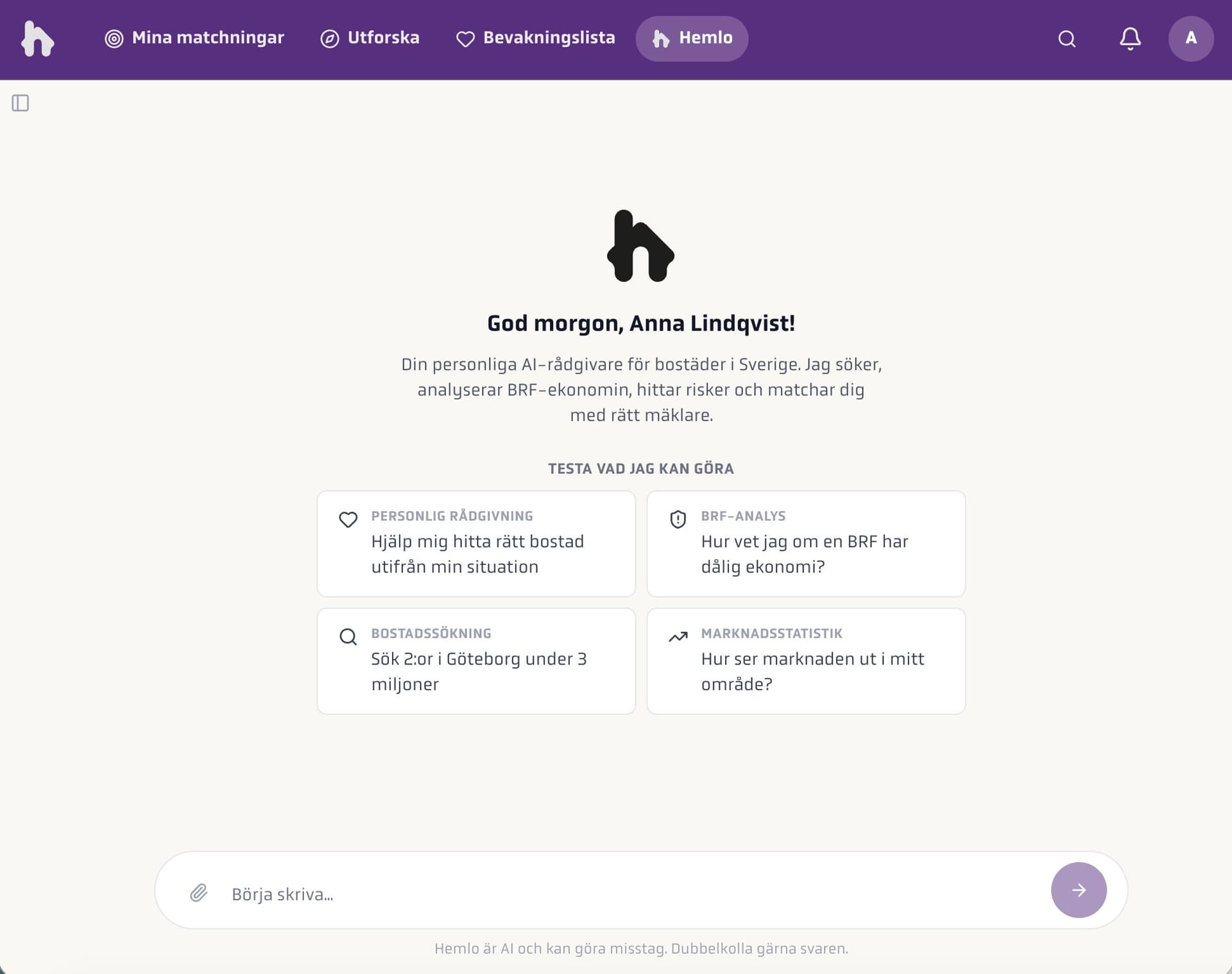 Search with your whole life situation